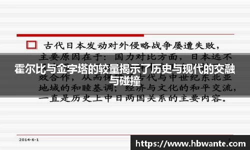 霍尔比与金字塔的较量揭示了历史与现代的交融与碰撞